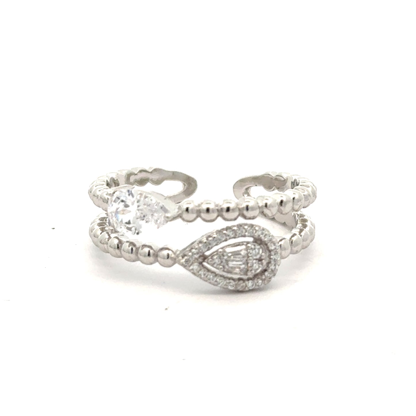 Elegant Diamond Stacked Rings