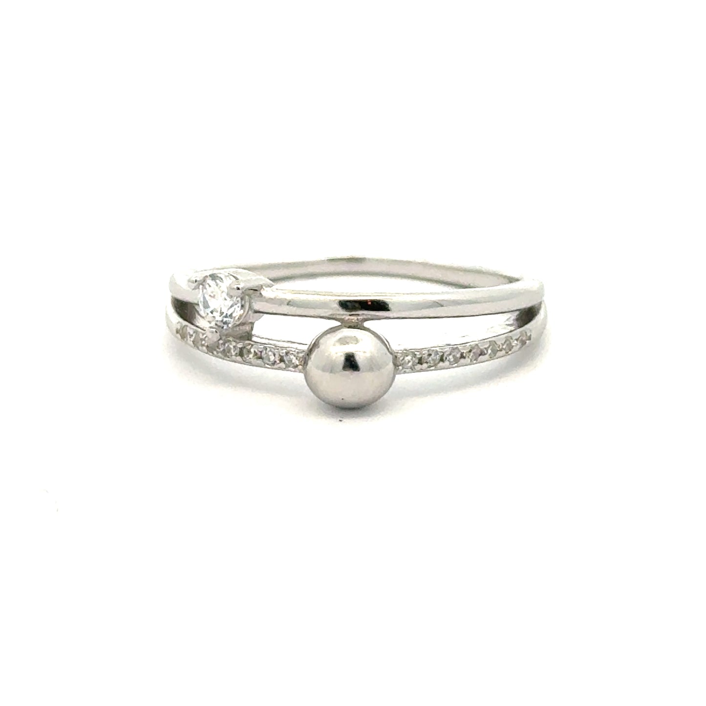 Elegant Silver Ring with Gemstone
