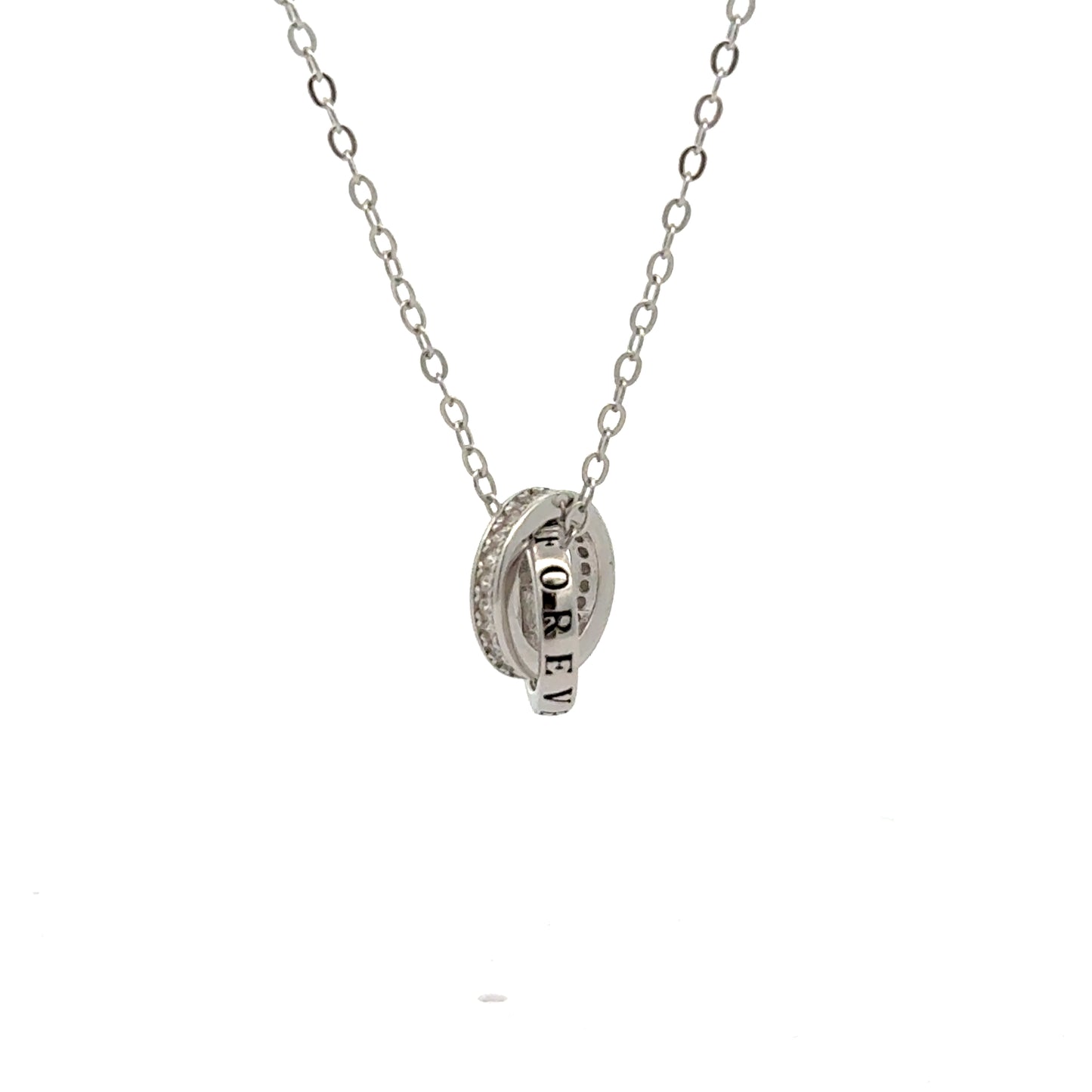 Elegant Interlocking Circle Pendant