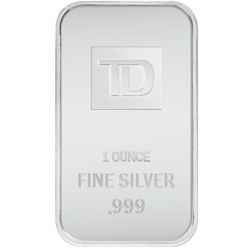 1 Oz Silver Bar TD