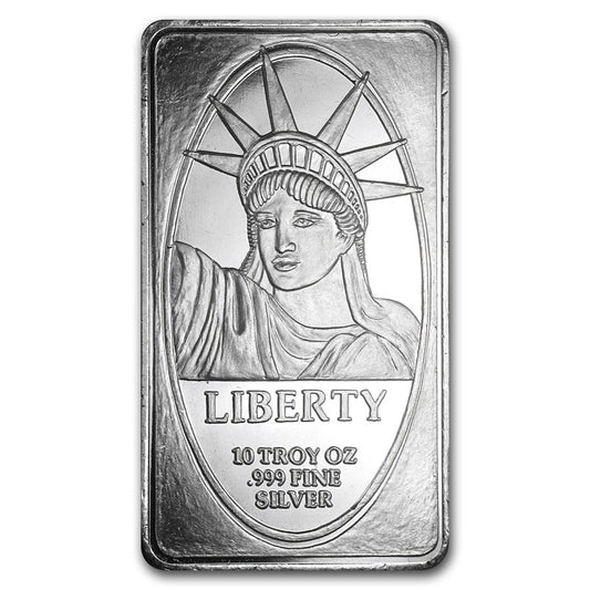 10 Oz Silver Bar USLiberty