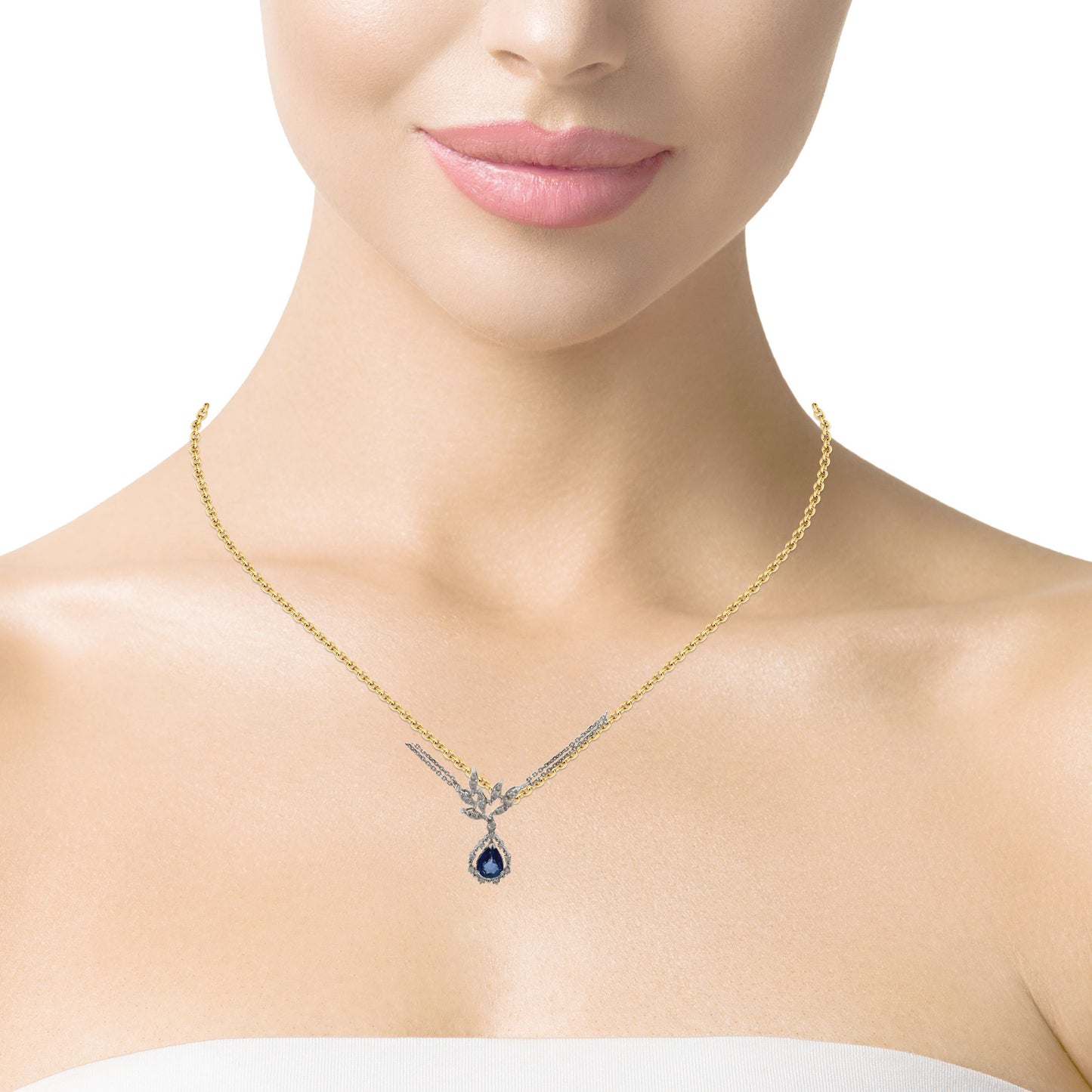 Elegant Sapphire Pendant