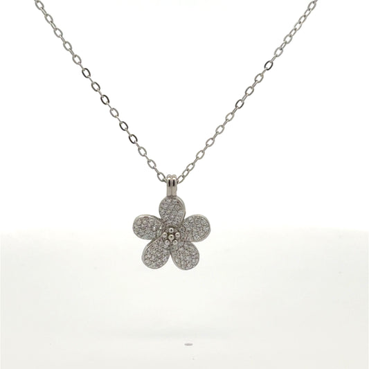 Elegant Flower Pendant Necklace