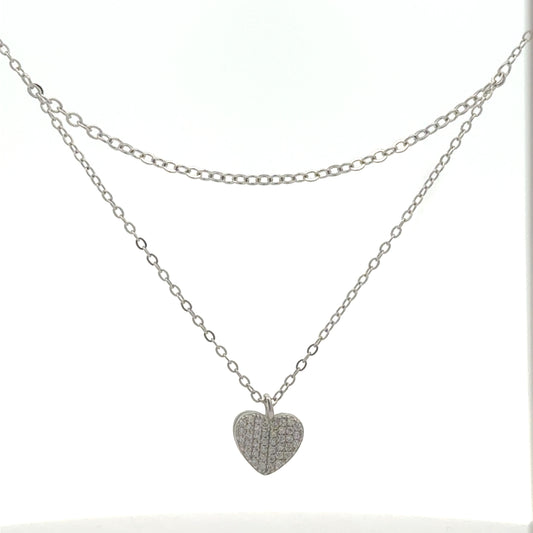 Elegant Heart Pendant Necklace