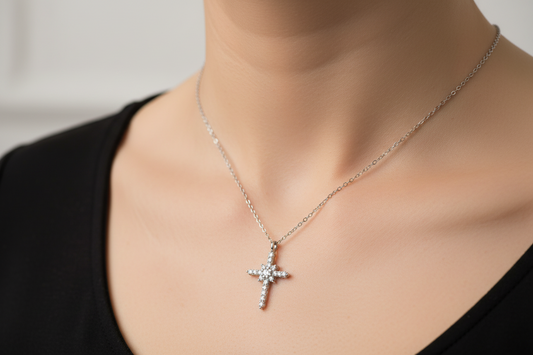 Silver Cross Necklace | 925 Silver