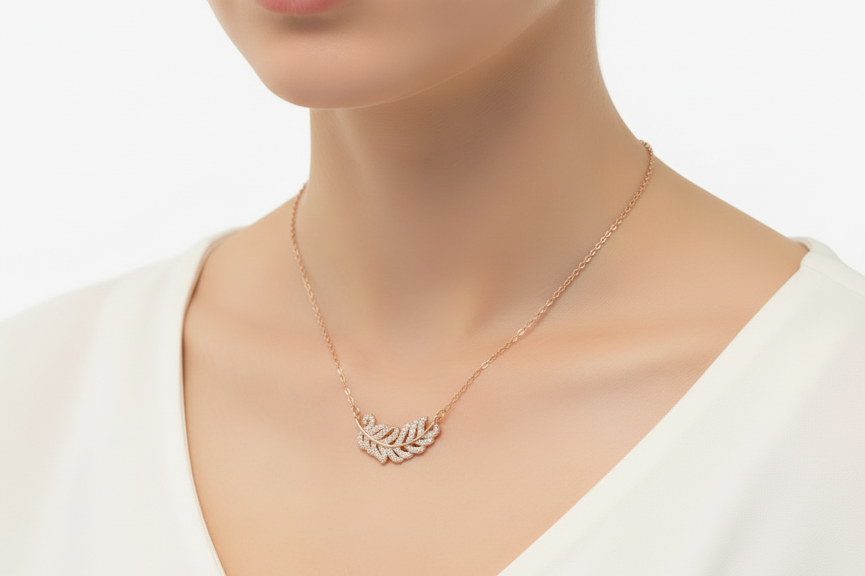 Leaf Necklace | 925 Silver