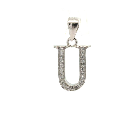 Elegant Diamond Initial Pendant