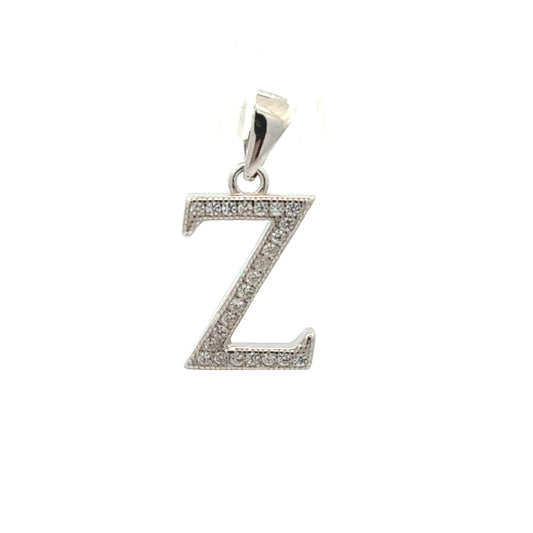 Elegant Diamond Initial Pendant