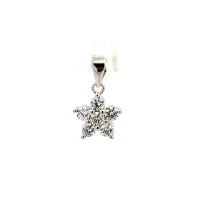 Stunning Star-Shaped Stud Earrings | Elegant Accent Stone Cluster Design