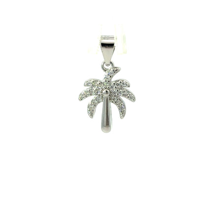 Stunning Palm Tree Stud Earrings | Tropical Design with Sparkling Crystals