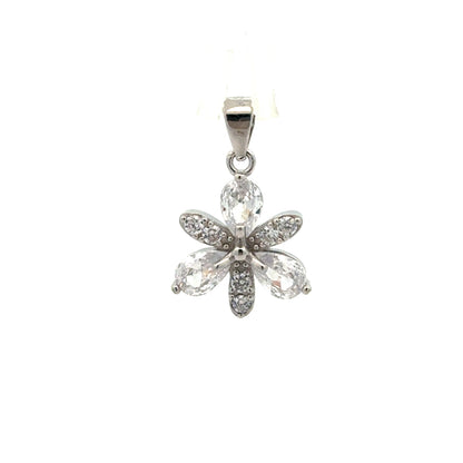 Stunning Floral Stud Earrings | Pear & Round Crystal Cluster Design