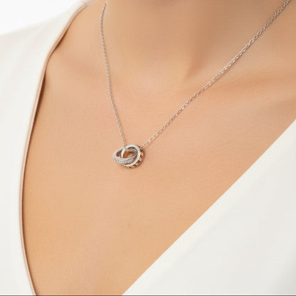 Interlocking Circle Pendant | 925 Silver
