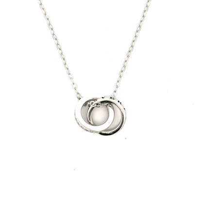 Interlocking Circle Pendant | 925 Silver