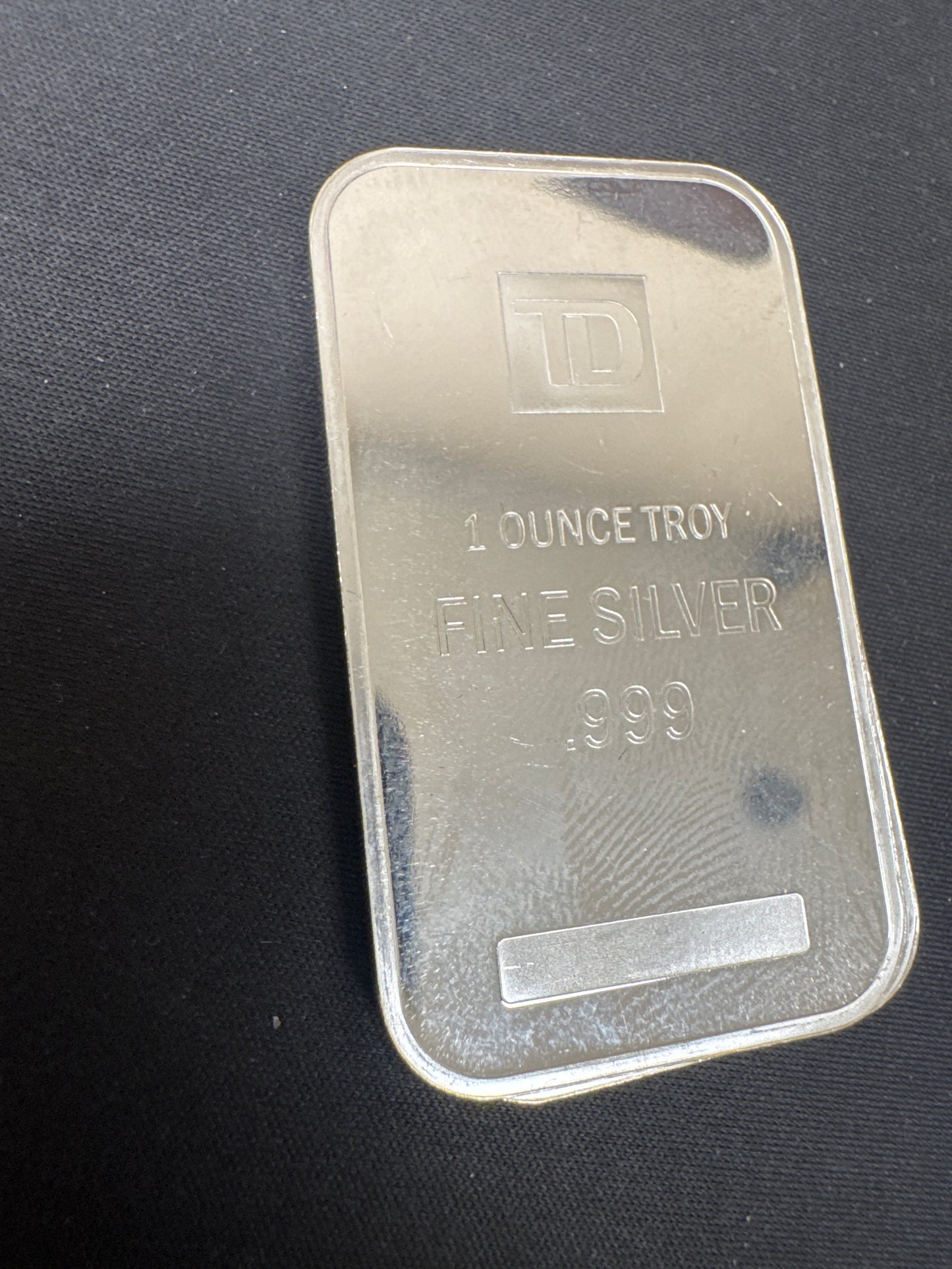 1 Oz Silver Bar TD