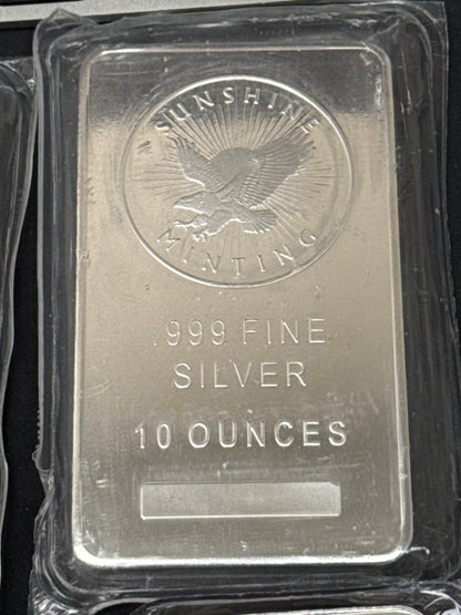 10 Oz Silver Bar Sunshine