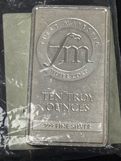 10 Oz Silver Bar FM
