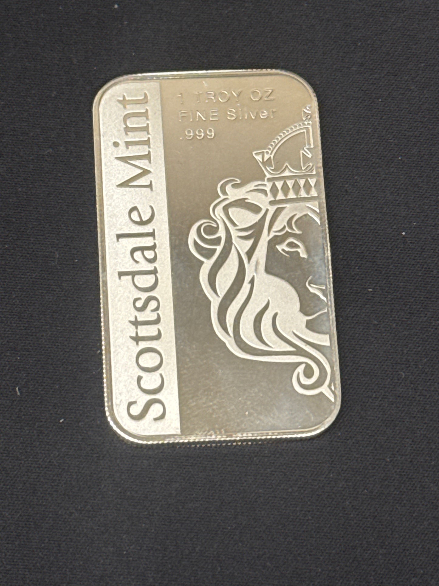 1 Oz Silver Bar Scottsdale Mint