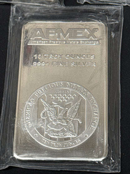 10 Oz Silver Bar Apmex