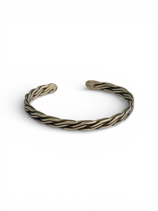 Titan Braid Cuff | 925 Silver