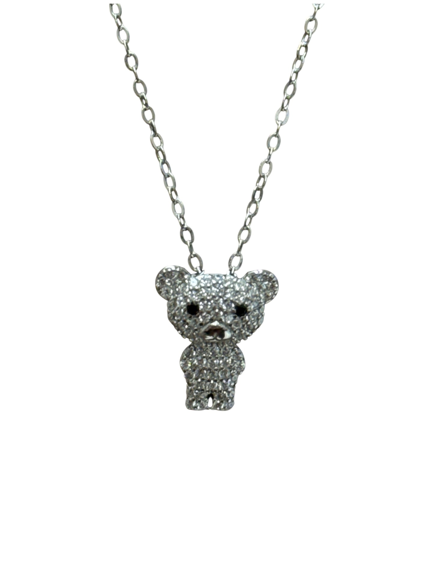 Noir Bear Necklace | 925 Silver