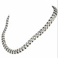 Bold Silver-Tone Braided Curb Chain | Durable Statement Necklace