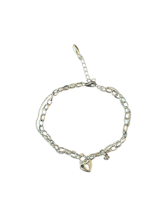 Linked Heart Bracelet | 925 Silver